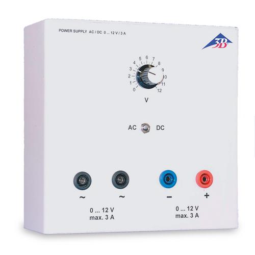 AC/DC Power Supply (Stabilized),
0 &ndash; 12 V, 3 A
(115 V, 50/60 Hz), 1001006 [U8521105-115], Power Supplies