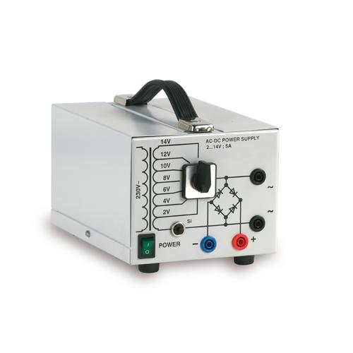 Transformador con rectificador 2/ 4/ 6/ 8/ 10/ 12/ 14 V, 5 A (115 V, 50/60 Hz), 1003557 [U8521112-115], Alimentacións