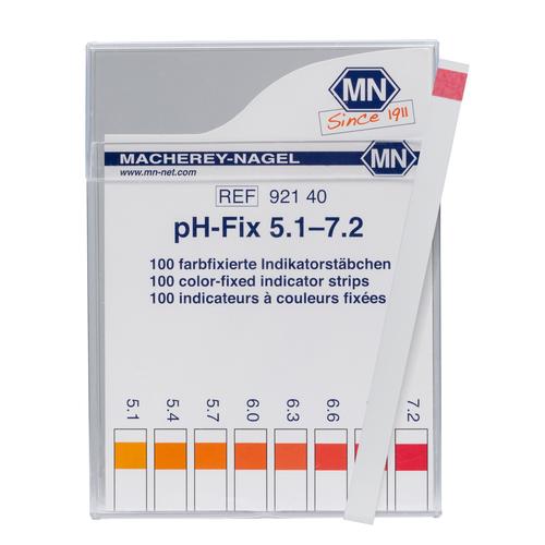 Languettes de test - indicatrices, pH 5,1-7,2, 1017231 [U99999-610], Mesure du pH