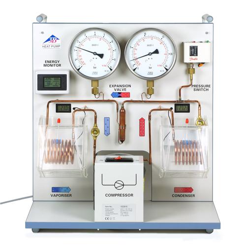 Experiment: Heat pumps, Basic equipment (115 V, 50/60 Hz), 8000598 [UE2060300-115], Thermodynamic cycles