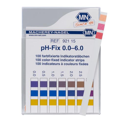 pH - Indicator Test Sticks, pH 0-6, 1003795 [W11724], pH值测试纸