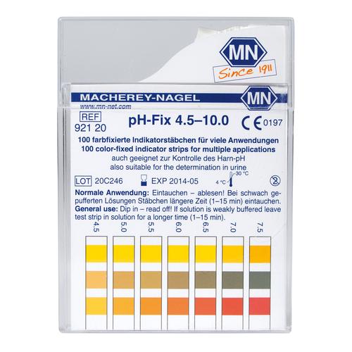 Languettes de test - indicatrices, pH 4,5-10, 1003796 [W11725], Mesure du pH