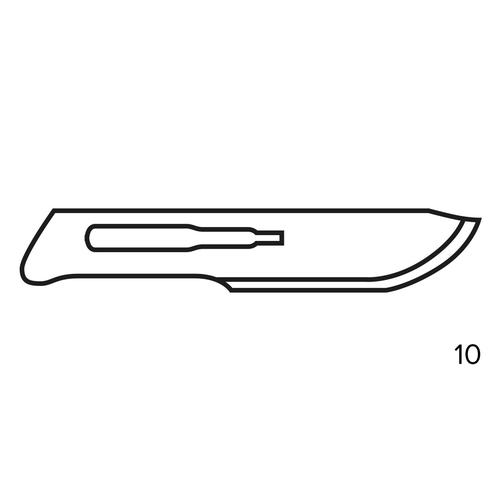 Cuchilla para bisturí nº 10, 1008932 [W16173], Disección: instrumentos