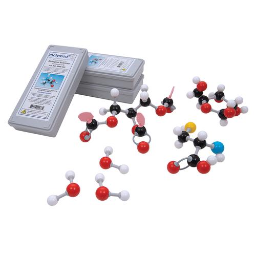 Conjunto de montagem de molêculas orgânicas D, molymod®, 1005278 [W19700], Conjunto de montagem de moléculas