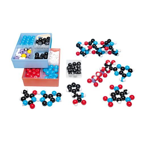 Conjunto de montagem de molêculas de bioquímica D, molymod®, 1005280 [W19702], Conjunto de montagem de moléculas