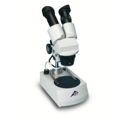 Microscopio stereo, 40x, illuminazione trasmessa LED (230 V, 50/60 Hz), 1013128 [W30666-230], Microscopi stereo binoculari