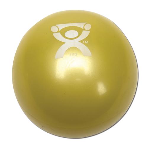 Cando Plyometric Weighted Ball, yellow, 2.2 lbs | Alternative to dumbbells, 1008993 [W40121], Weights
