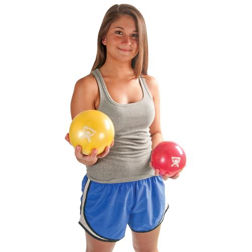 Cando Plyometric Weighted Ball, yellow, 2.2 lbs | Alternative to dumbbells, 1008993 [W40121], Weights