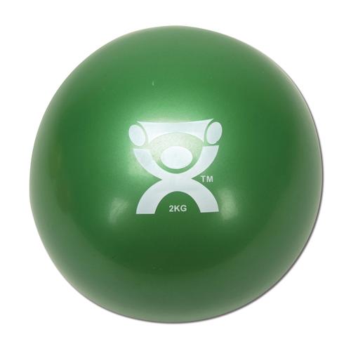 Cando Plyometric Ağırlıklı Top, Yeşil, 2 kg | Dambıl alternatifi, 1008995 [W40123], Agirliklarla tedavi
