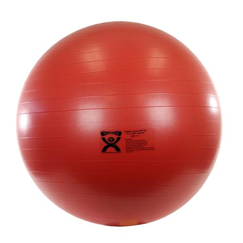 Cando Deluxe Anti-Burst Egzersiz Topu, Kırmızı, 75 cm, 1009001 [W40140], Egzersiz Toplari