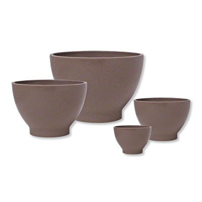 Four Rubber Bowls and Plastic Spatula Set, W42006RB, Body Wraps and Supplies