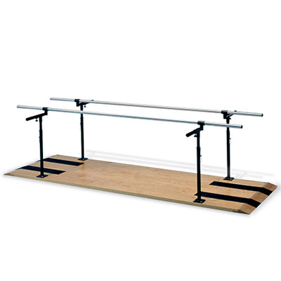 Hausmann 1391 Platform Mounted Parallel Bars, 7 ft., W42734, Parallel Bars and Wall Bars