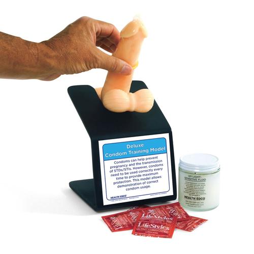 Deluxe Circumcised Condom Training Model, Light, 1005560 [W43001], Condom Trainers