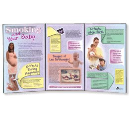 Smoking and Your Baby Folding Display, 3004707 [W43169], Parenting Education