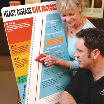Heart Disease Risk Factors Display, 3004737 [W43209], Heart Health and Fitness Education
