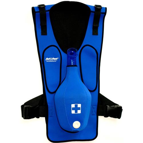 ACT+Fast 기도폐색 구조 조끼 (파랑)  Act+Fast Rescue Choking Vest - Blue, 1017938 [W43300B], 심폐소생술 부대용품