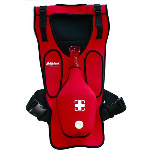 Act+Fast Rescue Choking Vest - Red with Slap Back, 1014589 [W43300R], BLS Adult