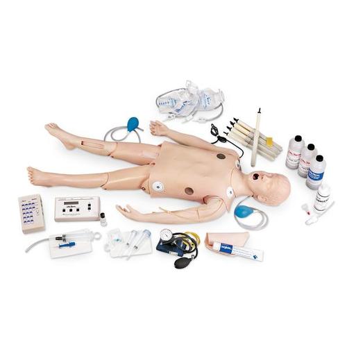 Mannequin enfant de réanimation avec simulateur ECG Deluxe Child CRiSis, 1005624 [W44091], Réanimation ALS enfant