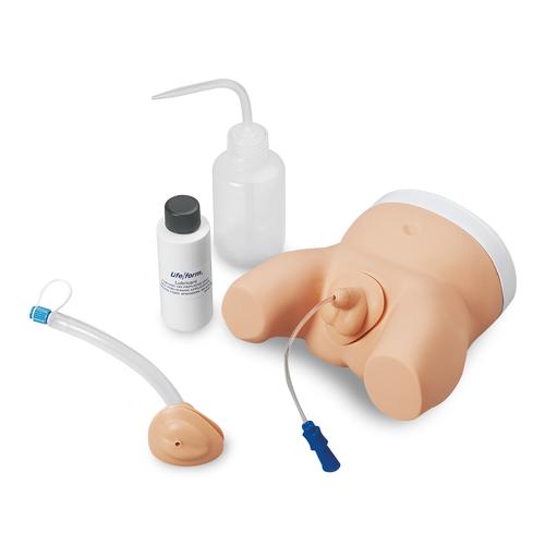 男婴和女婴导尿术模型, 1013060 [W44755], 导管插入