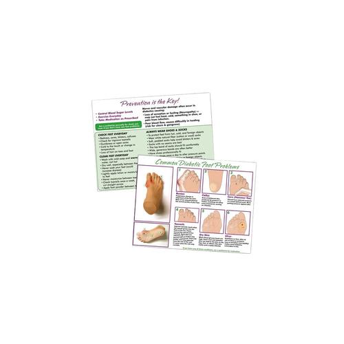 Common Diabetic Foot Problems Tear Pad, 3004463 [W44763], Diabetic Teaching Tools