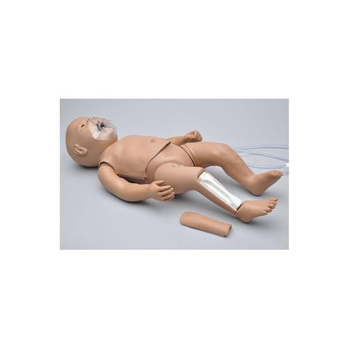 新生儿CPR训练和综合护理模拟人，带控制器, 1017560 [W45135], 新生儿患者护理