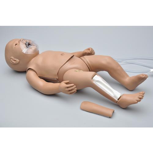 Susie Simon® - Newborn CPR and Trauma Care Simulator - with Code Blue Monitor plus with Intraosseous and Venous Access, 1014570 [W45137], ALS Newborn