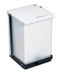 Step-On Can 32qt. White, W46260, Waste Receptacles