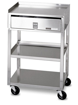 MB-TD Stainless Steel Cart with Drawer, W50660, Carts