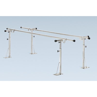 Floor Mounted Parallel Bars - Length 12', W50847, Paralelas y barras de pared