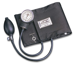 ADC Diagnostix 700 Premium Sfigmomanometro aneroide tascabile professionale con bracciale in nylon per pressione arteriosa Adcuff, Adulto Large, 1023703 [W51454], Sfigmomanometro