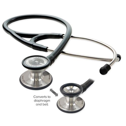 Adscope 601 - Convertible Cardiology Stethoscope - Black, 1023597 [W51497BK], Estetoscópios e Otoscópios