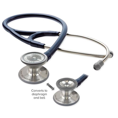 Adscope 601 - Convertible Cardiology Stethoscope - Navy, 1023598 [W51497N], Stethoscopes and Otoscopes