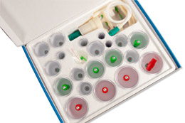 Plastic Cupping Set with Magnets - 24pc, W53127, Cupping Glasses