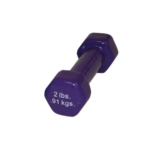 Cando Dumbbells - 2 lbs. Violet, 1015472 [W53639], Dumbbells - Weights