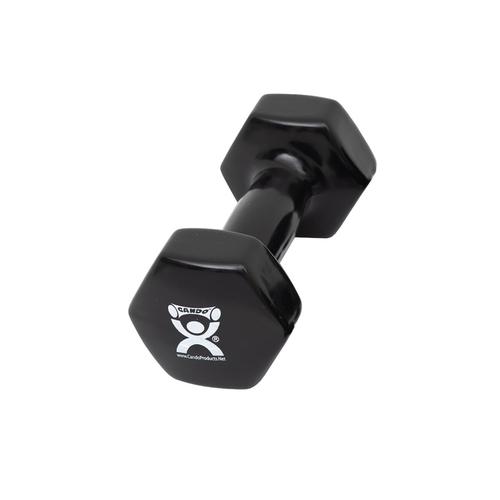 Cando Dumbbell - 8 lbs. Black, 1015478 [W53645], Dumbbells - Weights