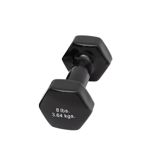 Cando Dumbbells - 8 lbs. Black, 1015478 [W53645], Dumbbells - Weights