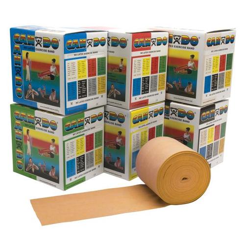 Cando&reg; Exercise band 50 yd.- gold/XXX heavy, Latex free | Alternative to dumbbells, 1014219 [W54239], Exercise Bands