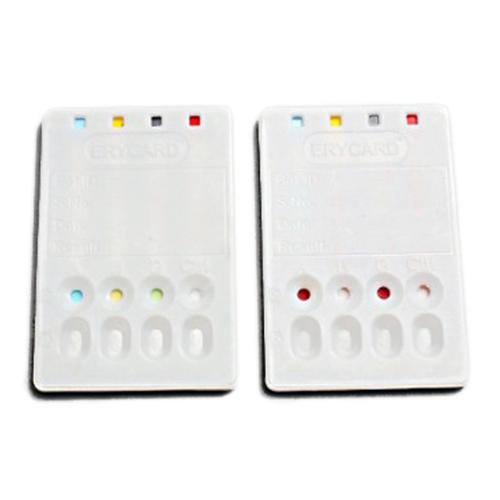 ERYCARD AB0/RH BLOOD TYPING CARD PK/24, 1024097 [W55030], Genetics Experiments