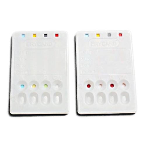 ERYCARD AB0/RH BLOOD TYPING CARD PK/24, 1022430 [W55030], Anatomy and Physiology Experiments