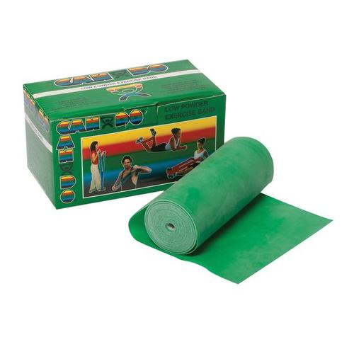 Cando Exercise Band - 6 yd.- green/medium -Low Powder | Alternative to dumbbells, 1009110 [W58507], Exercise Bands