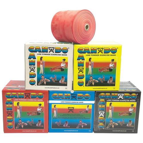 Bande &eacute;lastique Cando, bo&icirc;te de 46 m - rouge/souple | Alternative aux halt&egrave;res, 1009117 [W58512], Bandes &eacute;lastiques