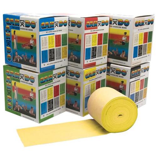 Bande &eacute;lastique, sans latex&nbsp;- 46 m - jaune/super souple | Alternative aux halt&egrave;res, 1009128 [W58523], Bandes &eacute;lastiques