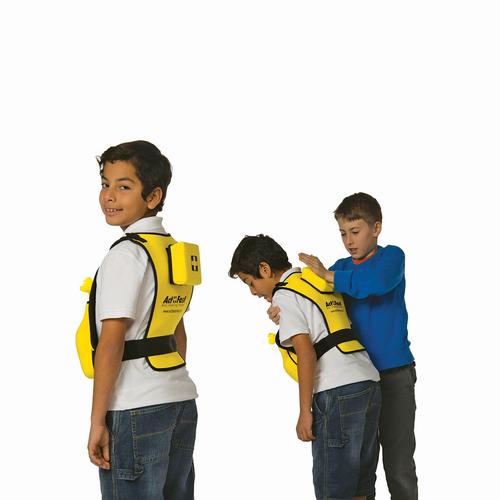Act+Fast chaleco de auxilio en caso de asfixia - amarillo, entrenador de niños, 1022651 [W59821], BLS pediátrica
