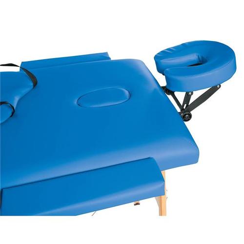 Lettino per massaggi in legno, modello base - azzurro, 1013724 [W60601B], Attrezzature per il massaggio