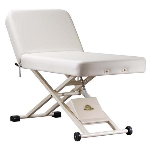 Oakworks ProLuxe Lift-Assist Backrest Table, 31", White, W60737, Massage Tables
