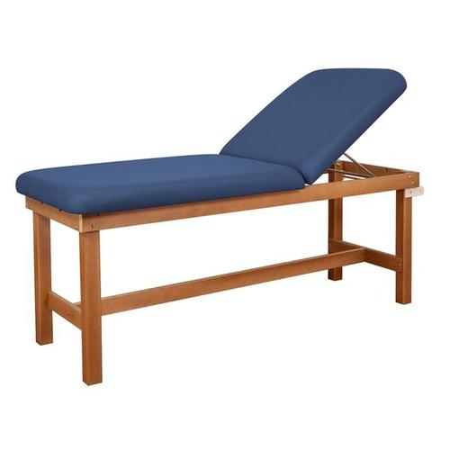 Oakworks Powerline Treatment Table with Back Rest, H Brace, 27", Ocean, W60749BR, Camillas para terapia
