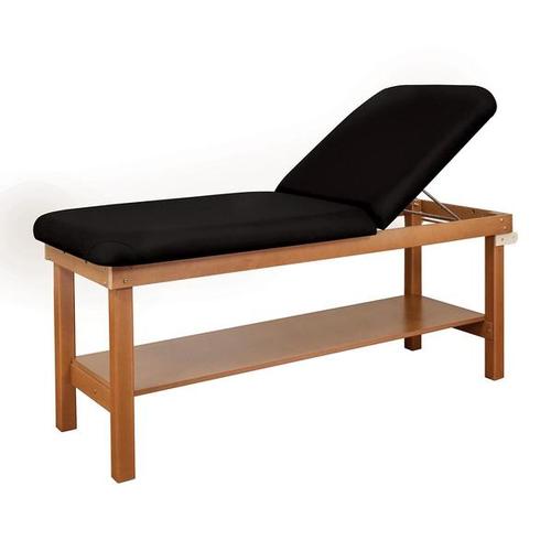 Oakworks Powerline Treatment Table w/ Shelf and Back rest,30" Wide, Coal, W60749SHBRC3, Camillas para terapia