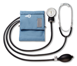 Aneroid Home Blood Pressure Kit with Attached Stethoscope, 1017496 [W64608], Tnsiómetros profesionales