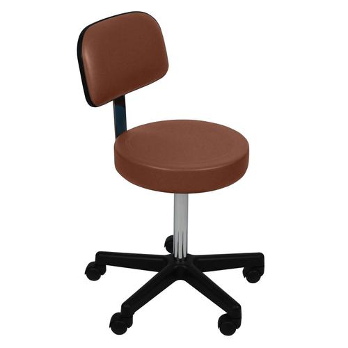 Pneumatic Adj. Stool with Backrest, 3015049 [W65062], Stools and Chairs
