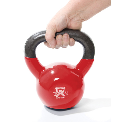 Cando Kettle Bell, 7.5 lb. - Red | Alternative to dumbbells, 1015413 [W67019], Weights